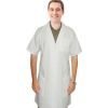 Poplin labcoat unisex half sleeve plastic buttons 3 pocket solid in 36 38 40 42 lengths