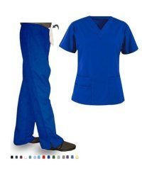 Bravo solid set 6 pocket half sleeve (top 3 pocket with 1 pencil pocket bravo with bottom 2 pocket bootcut)