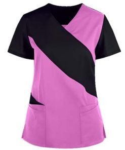 Cut N Sew style v-neck style 5 pocket top half sleeve