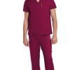 Stretchable Scrub set 4 pocket solid unisex cargo with pencil pocket top half sleeve (1 pkt top with pencil pkt, 1 cargo pkt 1 back pkt pant) in 35% Cotton 63% Polyester 2% Spandex