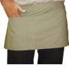 Waist apron solid short with 1 front pocket