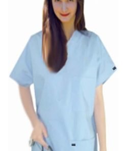 Scrub set 8 pocket normal unisex solid half sleeve (3 pocket top 5 pocket pant)
