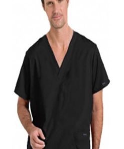 Scrub set 5 pocket solid unisex cargo with pencil pocket top half sleeve(2 pkt top, 2 pkt pant) 1 cargo pkt 1 back pkt