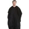 Barber cape round neck with velcro in 100 perc polyester (nylon fabric)