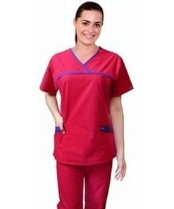 A_ set horizontal crossover 4 pocket set half sleeve