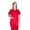 Microfiber Scrub set 4 pocket solid unisex half sleeve (top 2 pocket and pant 1 cargo pocket & 1 back pocket)