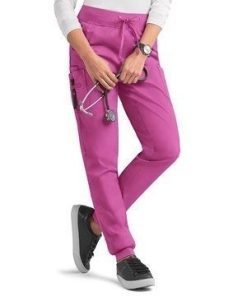 Unisex Jogger Scrub Pant 4 Pockets (2 Side Pockets, 2 Cargo Pockets) with Elastic Waistband And Drawstring Both