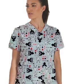 Printed Scrub Tops