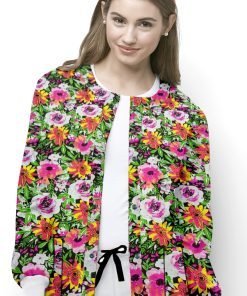 Printed Scrub Jacket