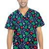 Scrub Life Print Scrub Set 4 Pockets Ladies Half Sleeves (2 Pockets Top and 2 Pockets Pant)